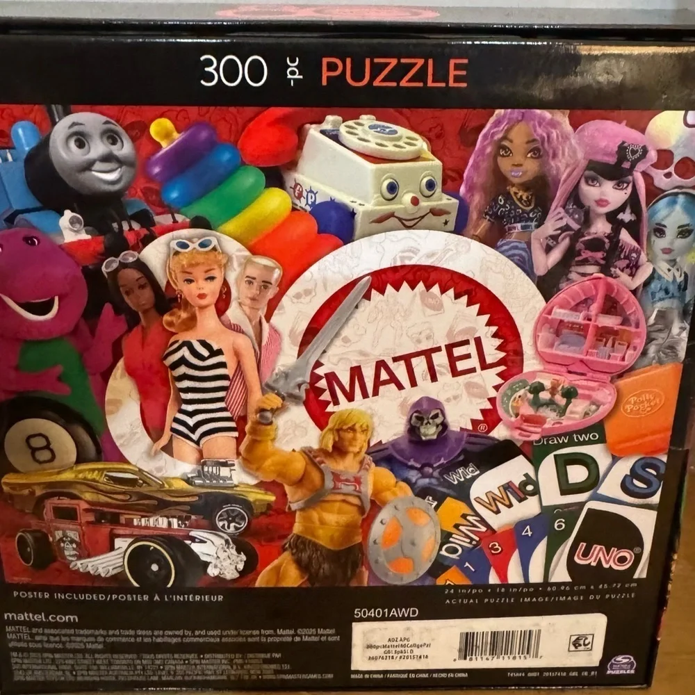 Mattel 80th Anniversary 300-Piece Puzzle